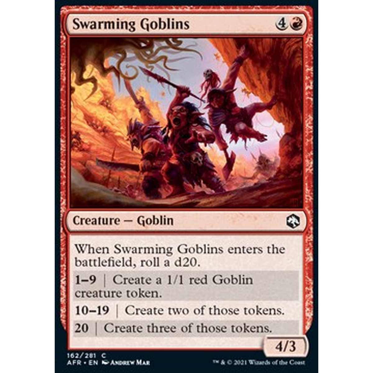 Swarming Goblins - Sciame di Goblin - [AFR] [NM]