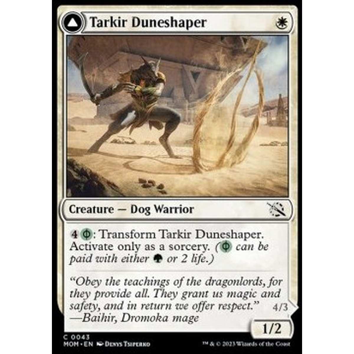 Tarkir Duneshaper // Burnished Dunestomper - Tarkir Duneshaper // Burnished Dunestomper - [MOM] [NM] [Foil]
