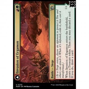 Invasion of Ergamon // Truga Cliffcharger - Invasion of Ergamon // Truga Cliffcharger - [MOM] [NM] [Foil]