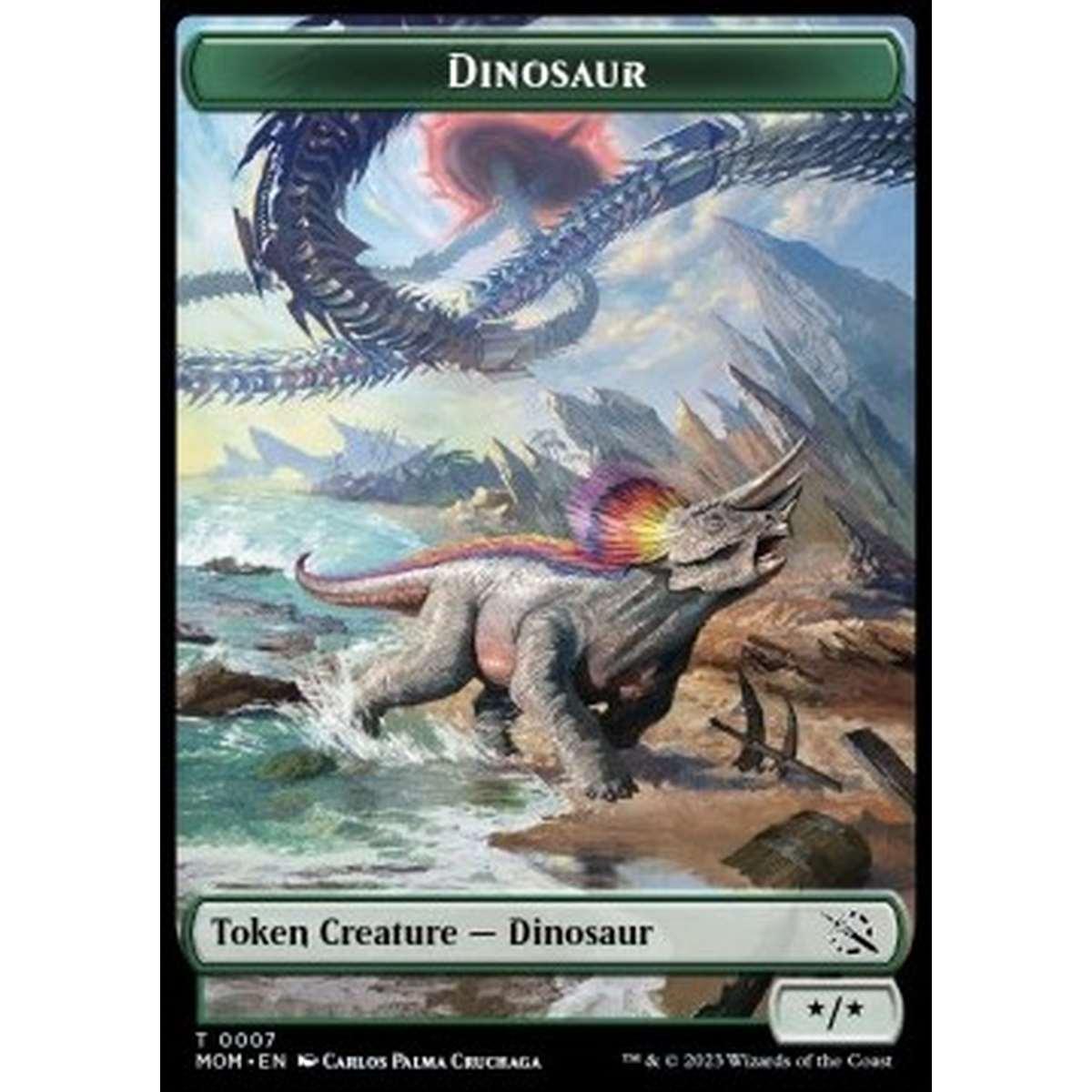 Dinosaur Token (Green */*) - Dinosaur Token (Green */*) - [XMOM] [NM]