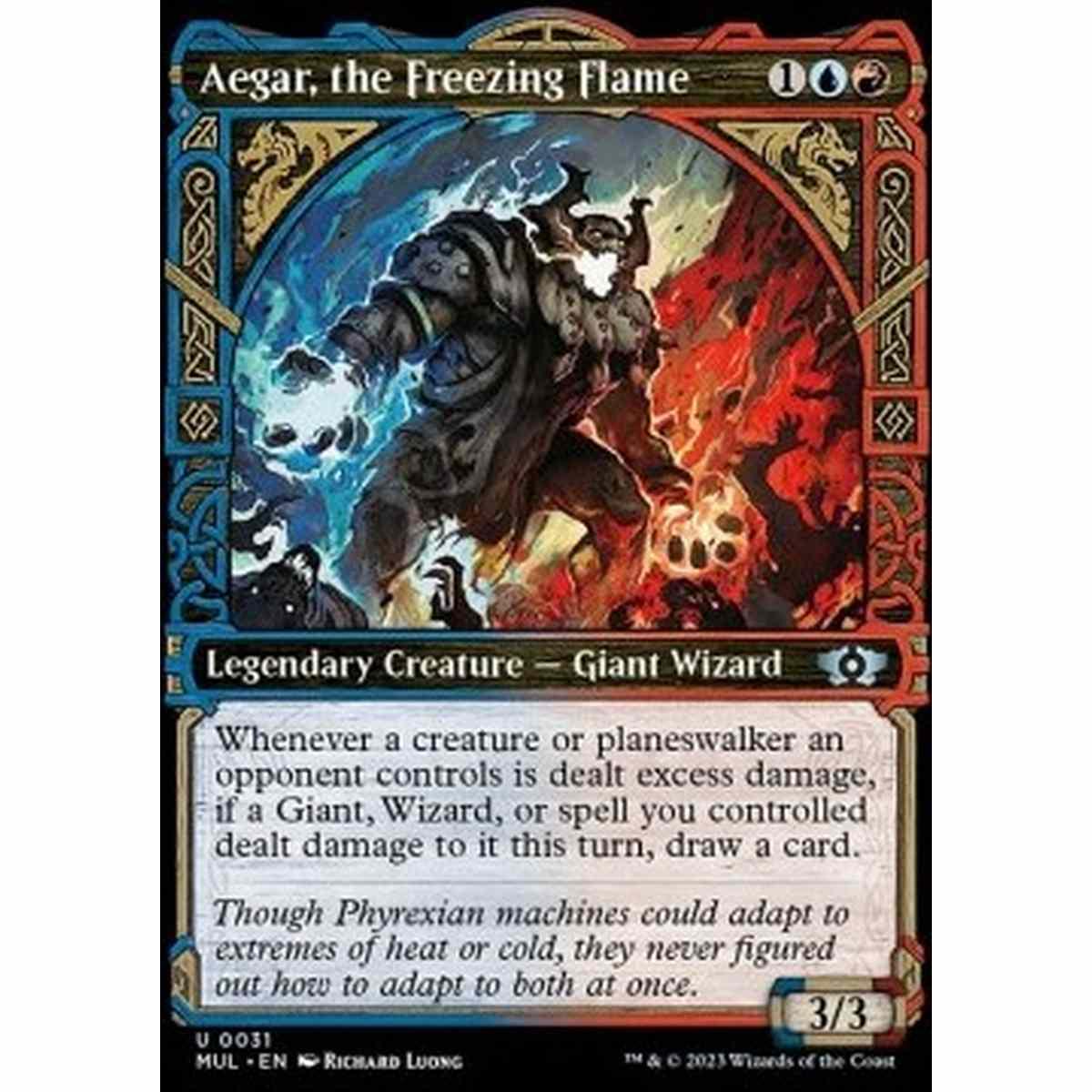 Aegar, the Freezing Flame (V.1) - Aegar, the Freezing Flame (V.1) - [MUL] [NM] [Foil]