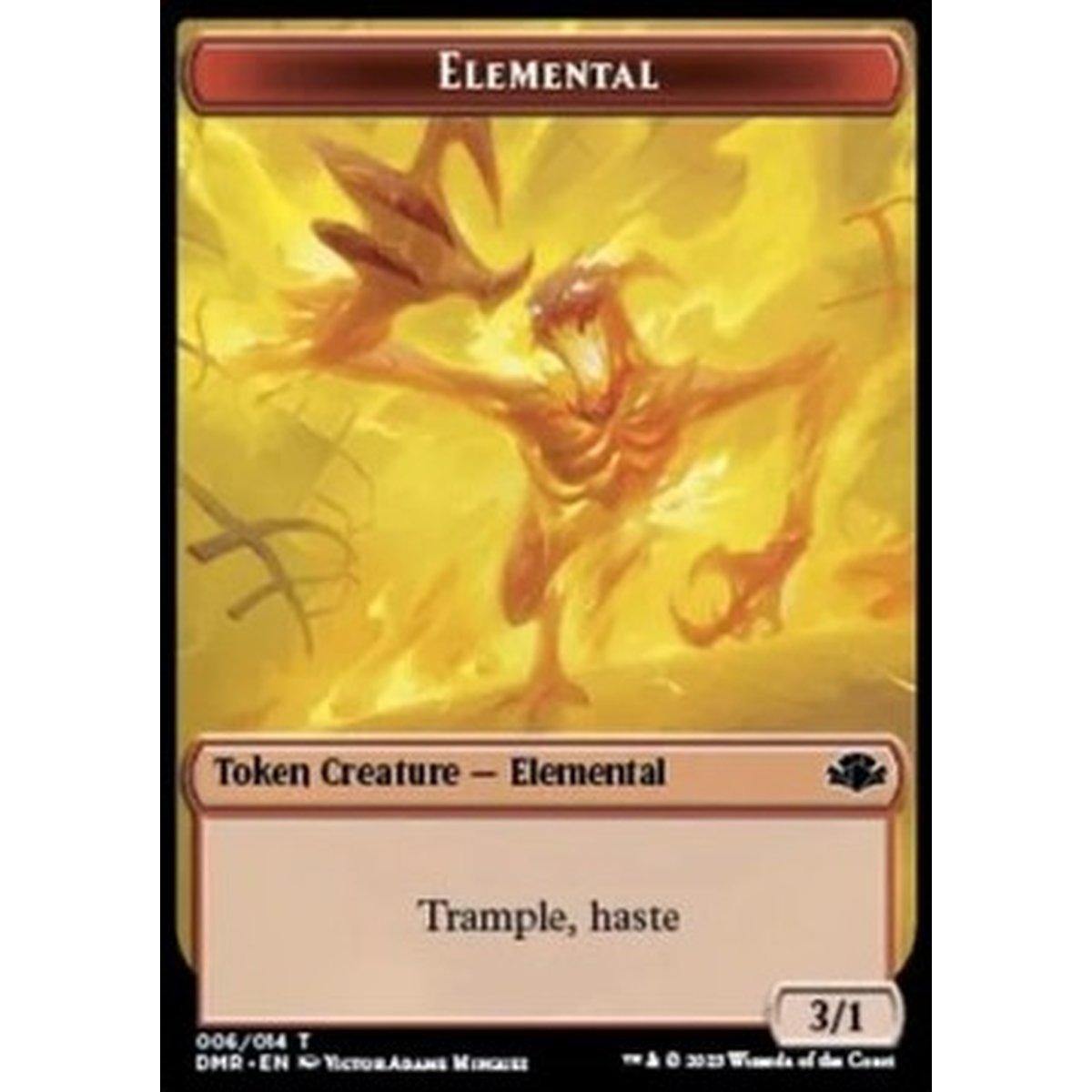 Elemental Token (R 3/1 Trample, Haste) // Elephant Token (G 3/3) - Elemental Token (R 3/1 Trample, Haste) // Elephant Token (G 3/3) - [XDMR] [NM] [Foil]