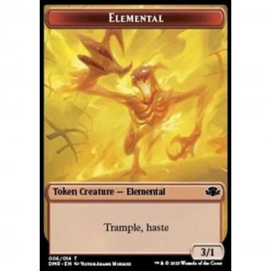 Elemental Token (R 3/1 Trample, Haste) // Elephant Token (G 3/3) - Elemental Token (R 3/1 Trample, Haste) // Elephant Token (G 3/3) - [XDMR] [NM] [Foil]