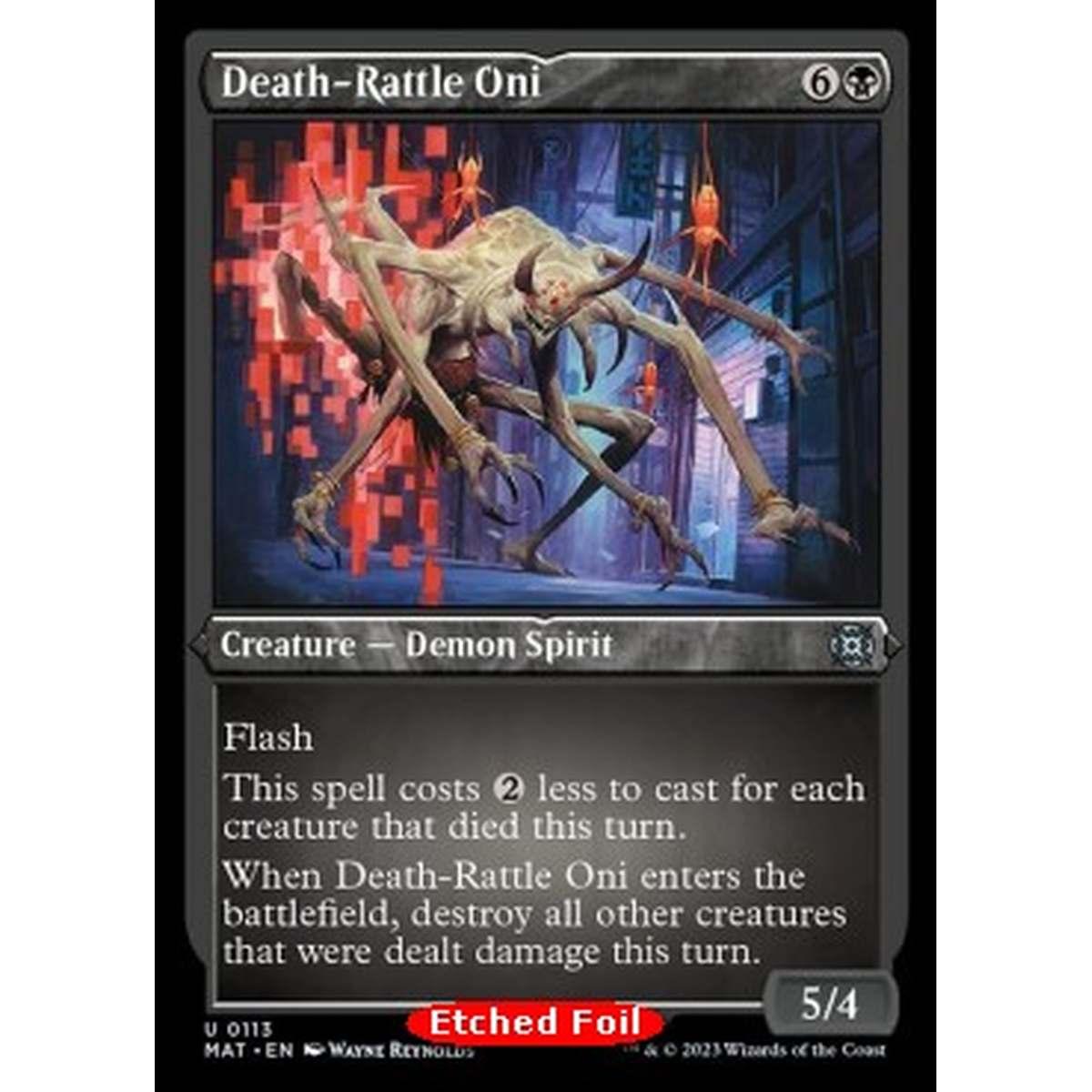 Death-Rattle Oni (V.2) - Death-Rattle Oni (V.2) - [XMAT] [NM] [Foil]