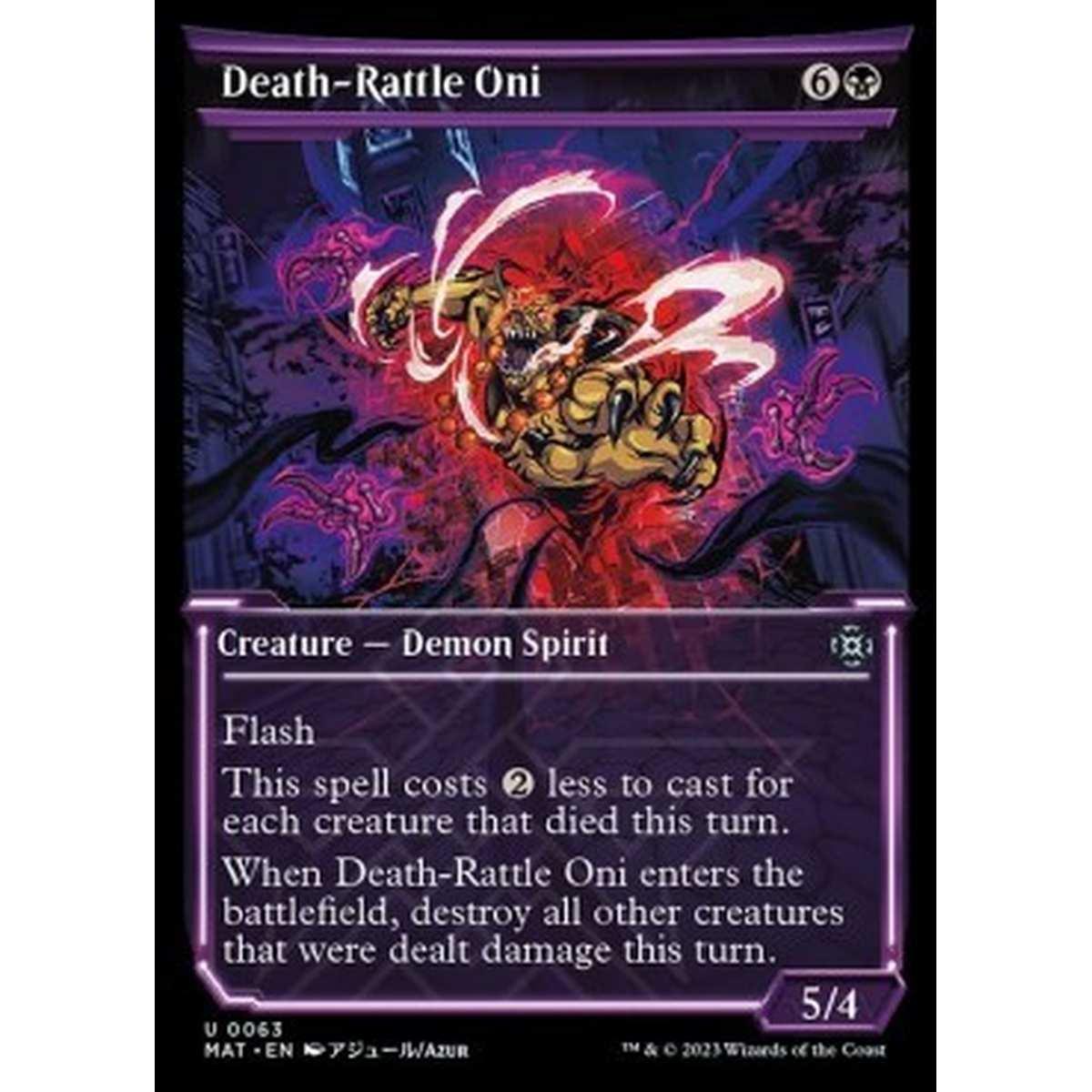 Death-Rattle Oni (V.1) - Death-Rattle Oni (V.1) - [XMAT] [NM] [Foil]