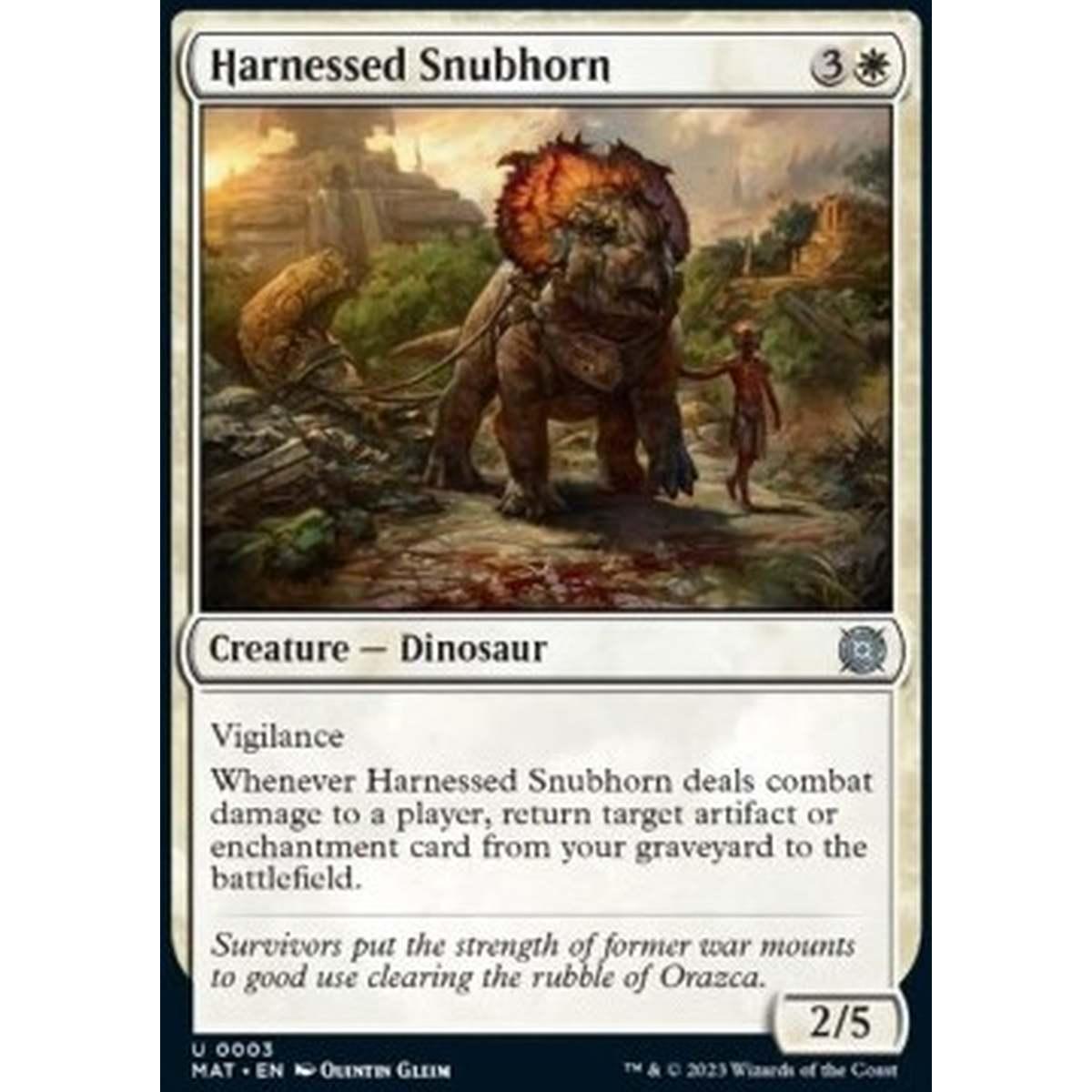 Harnessed Snubhorn - Harnessed Snubhorn - [MAT] [NM] [Foil]