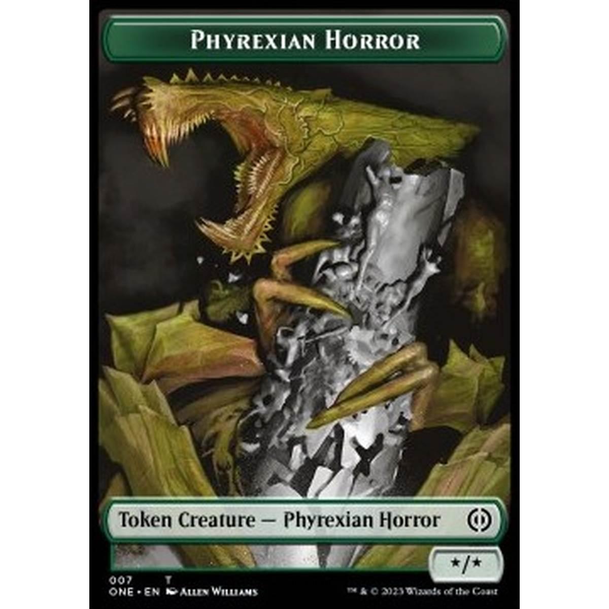 Phyrexian Horror Token (G */*) // Phyrexian Mite Token (A 1/1) - Phyrexian Horror Token (G */*) // Phyrexian Mite Token (A 1/1) - [XONE] [NM] [Foil]
