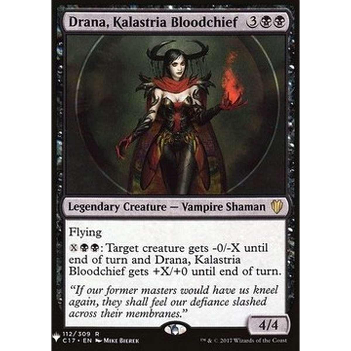 Drana, Kalastria Bloodchief - Drana, Kalastria Bloodchief - [MYS] [NM]