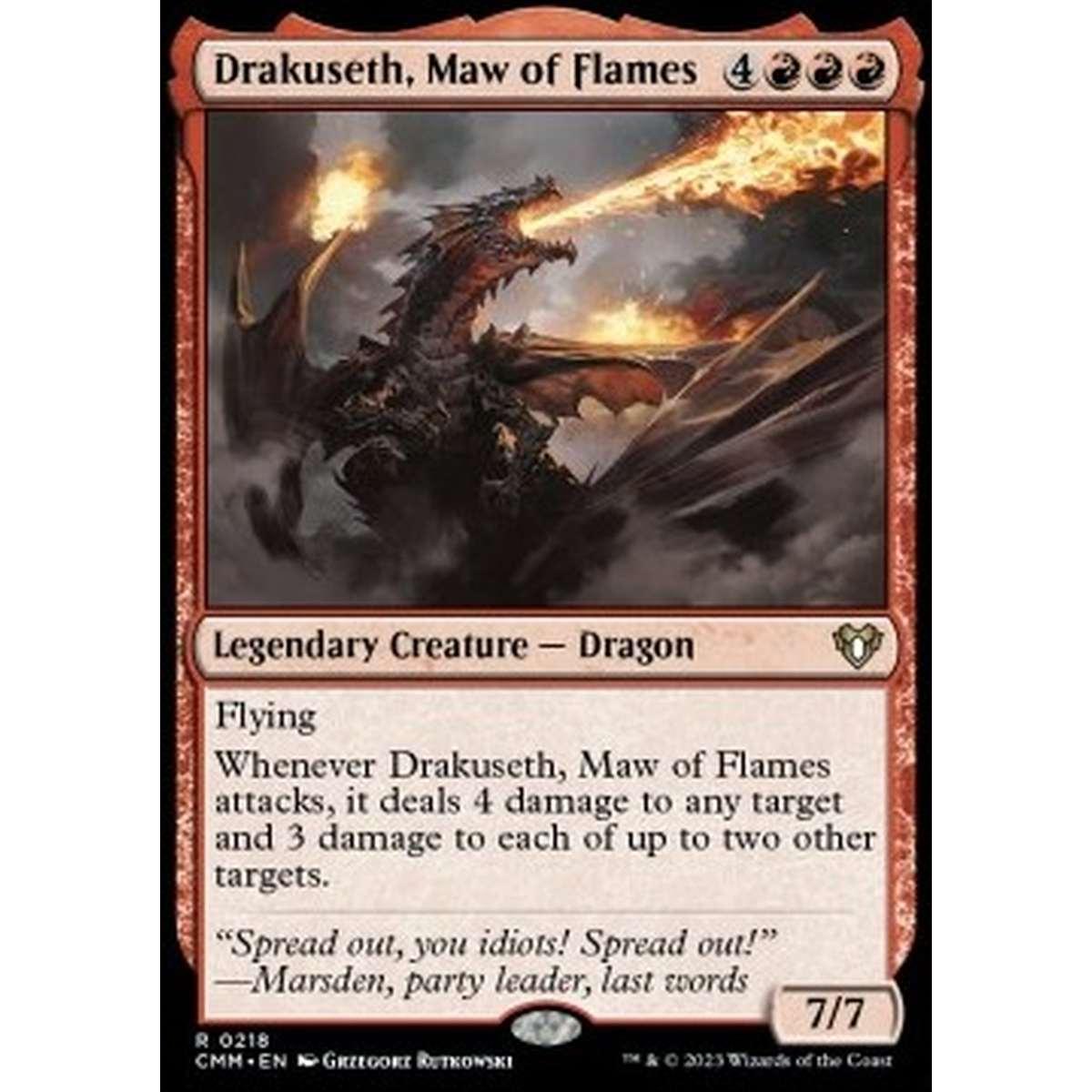 Drakuseth, Maw of Flames - Drakuseth, Maw of Flames - [CMM] [NM]