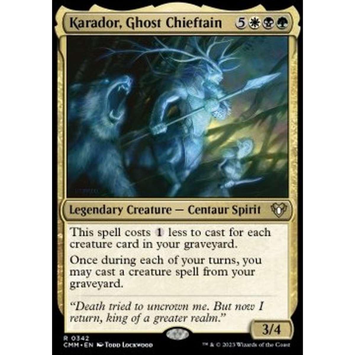 Karador, Ghost Chieftain - Karador, Ghost Chieftain - [CMM] [NM]