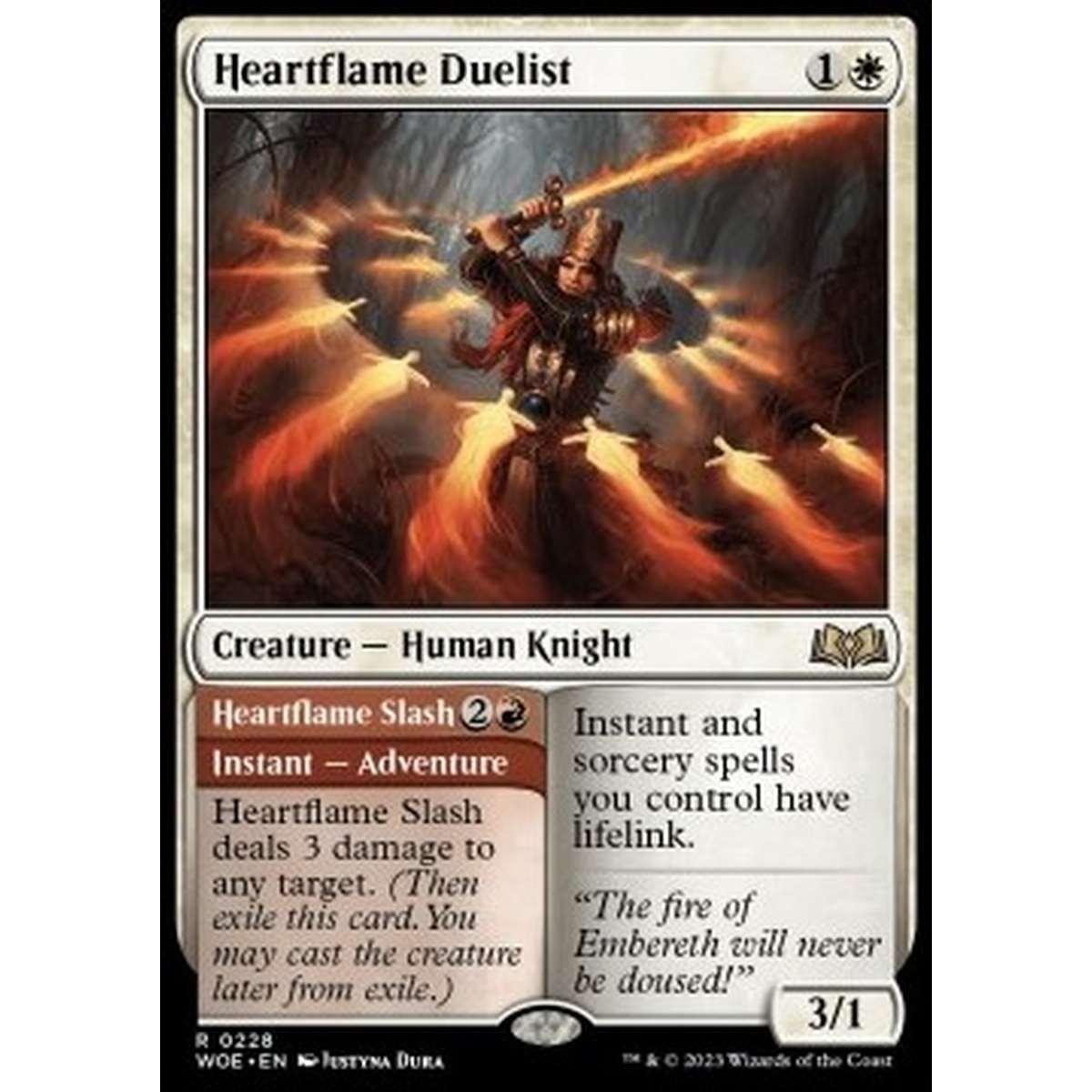 Heartflame Duelist // Heartflame Slash - Heartflame Duelist // Heartflame Slash - [WOE] [NM]