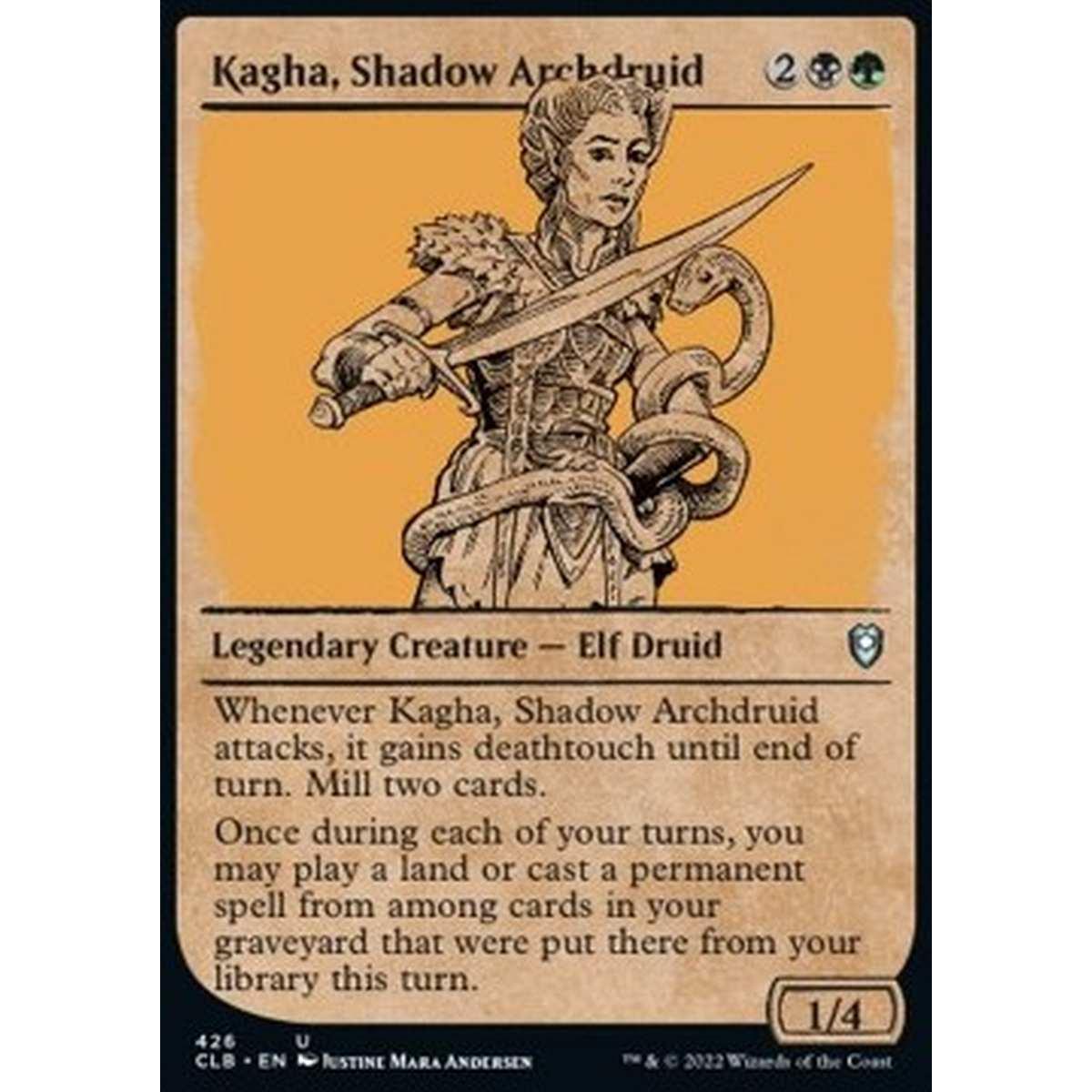 Kagha, Shadow Archdruid (V.2) - Kagha, Shadow Archdruid (V.2) - [XCLB] [NM] [Foil]