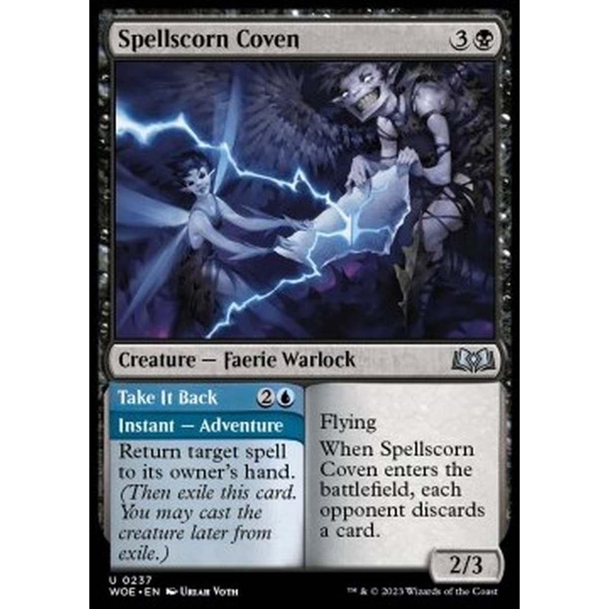 Spellscorn Coven // Take It Back - Spellscorn Coven // Take It Back - [WOE] [NM] [Foil]