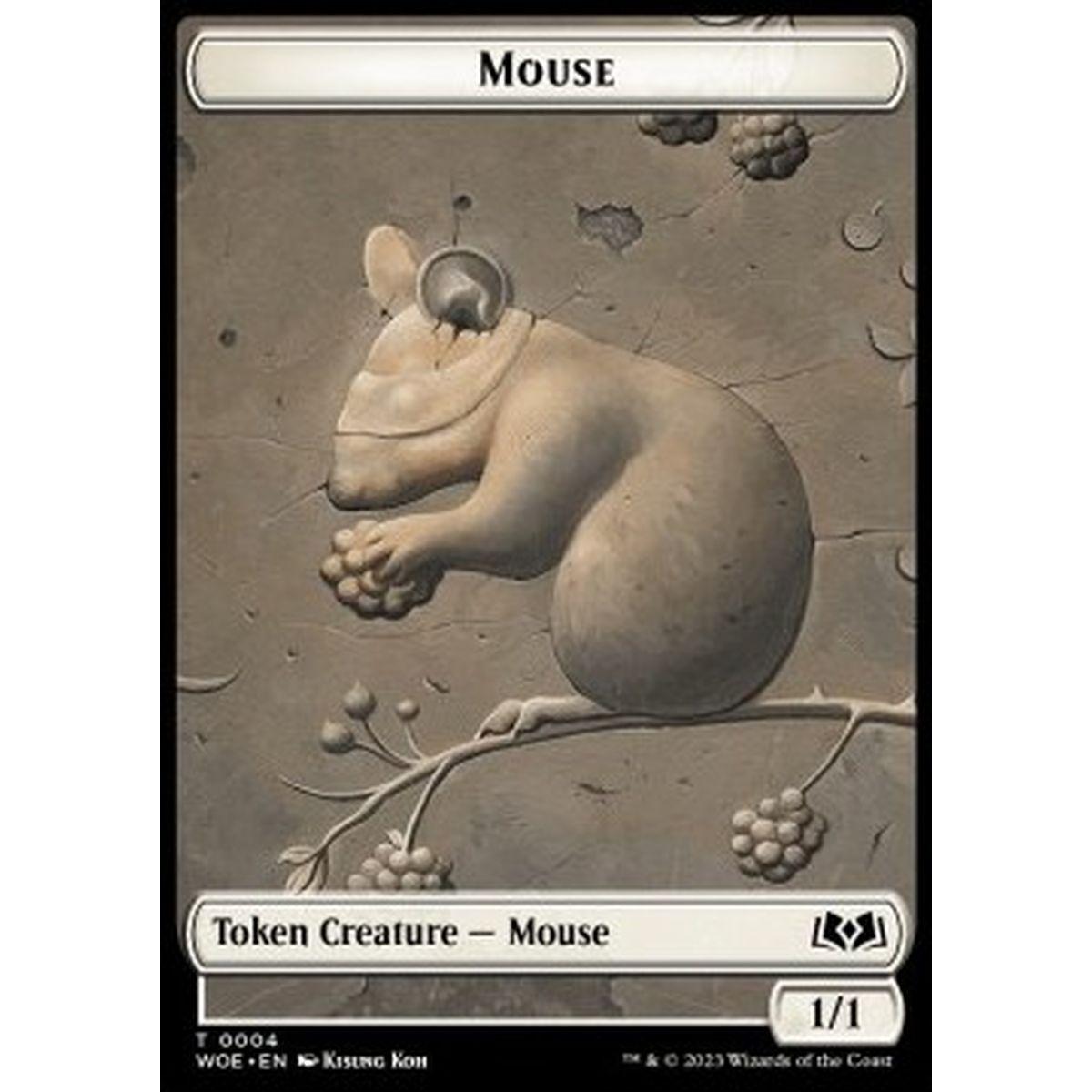 Mouse Token (White 1/1) - Mouse Token (White 1/1) - [XWOE] [NM]