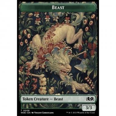 Beast Token (G 3/3) // Food Token (V.1) - Beast Token (G 3/3) // Food Token (V.1) - [XWOE] [NM] [Foil]