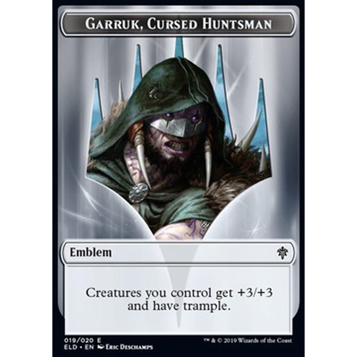 Garruk, Cursed Huntsman Emblem - Garruk, Cursed Huntsman Emblem - [XELD] [NM]