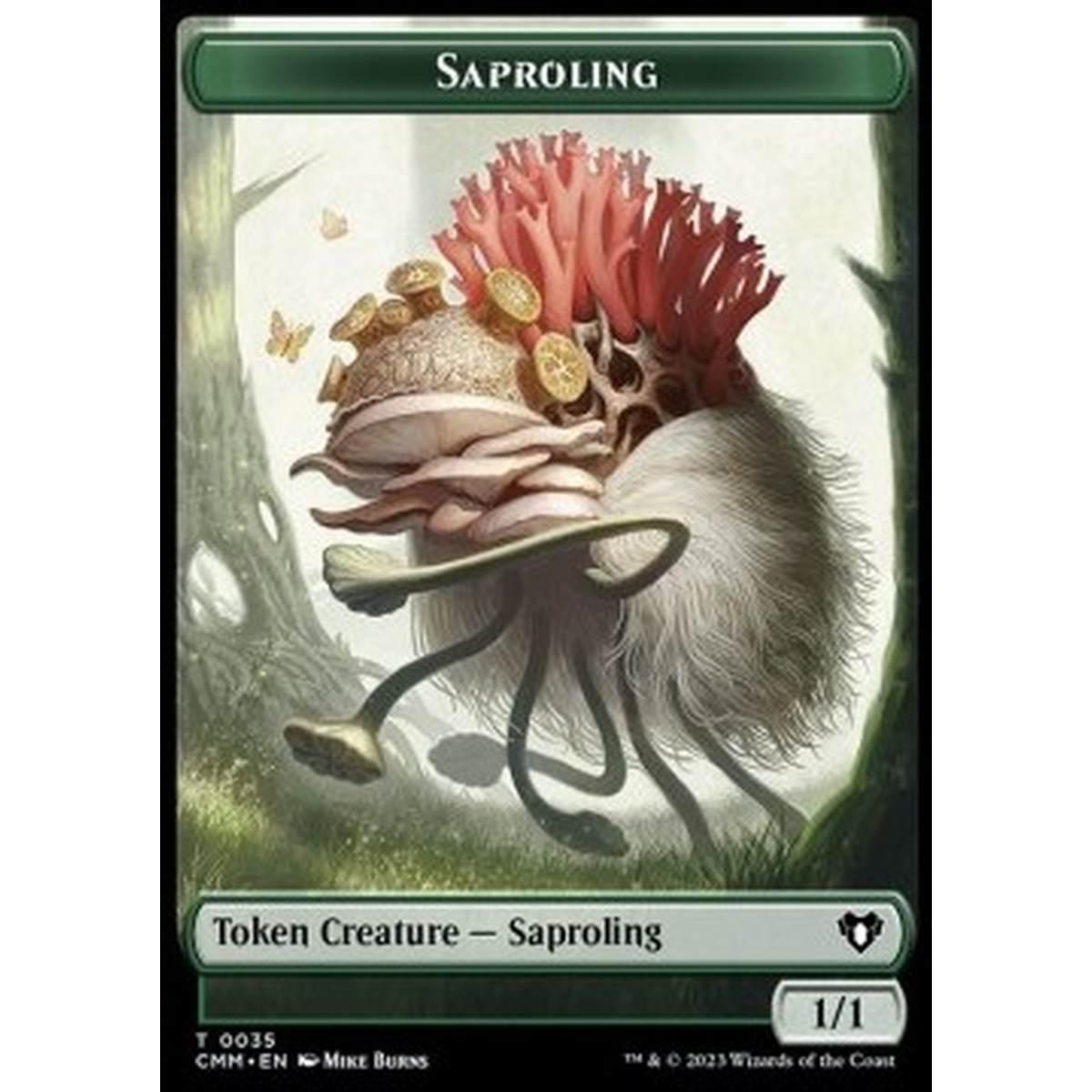 Saproling Token (G 1/1) // Construct Token (A 0/0) - Saproling Token (G 1/1) // Construct Token (A 0/0) - [XCMM] [NM]