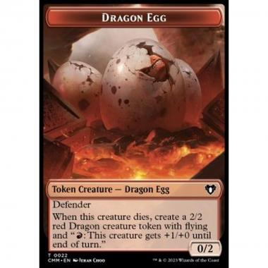 Dragon Egg Token (R 0/2) // Treasure Token - Dragon Egg Token (R 0/2) // Treasure Token - [XCMM] [NM]