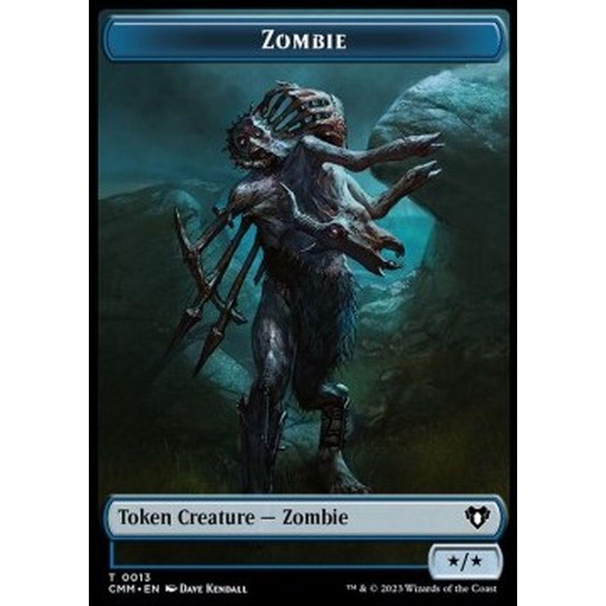 Zombie Token (U */*) // Elemental Token (R 3/1 Trample, haste) - Zombie Token (U */*) // Elemental Token (R 3/1 Trample, haste) - [XCMM] [NM]