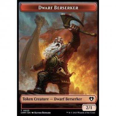 Dwarf Berserker Token (R 2/1) // Spirit Token (WB 1/1) - Dwarf Berserker Token (R 2/1) // Spirit Token (WB 1/1) - [XCMM] [NM]