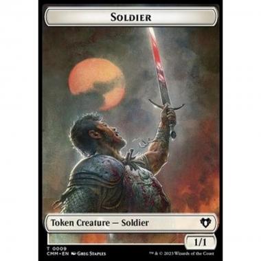 Soldier Token (W 1/1) // Demon Token (B 5/5) - Soldier Token (W 1/1) // Demon Token (B 5/5) - [XCMM] [NM]