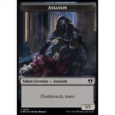 Assassin Token (B 1/1 Deathtouch, haste) // Clue Token - Assassin Token (B 1/1 Deathtouch, haste) // Clue Token - [XCMM] [NM]