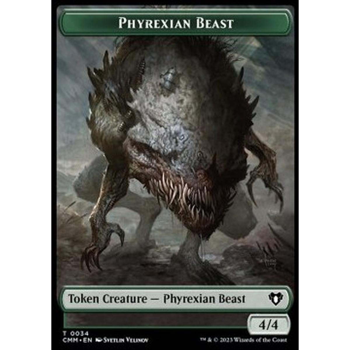 Phyrexian Beast Token (G 4/4) // Spirit Token (WB 1/1) - Phyrexian Beast Token (G 4/4) // Spirit Token (WB 1/1) - [XCMM] [NM]