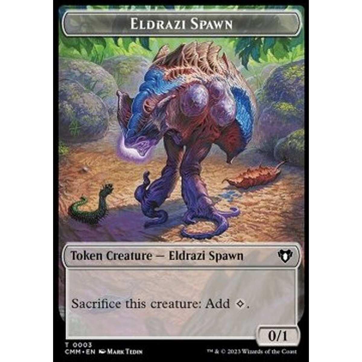 Eldrazi Spawn Token (C 0/1) // Knight Token (W 2/2 Vigilance) - Eldrazi Spawn Token (C 0/1) // Knight Token (W 2/2 Vigilance) - [XCMM] [NM]