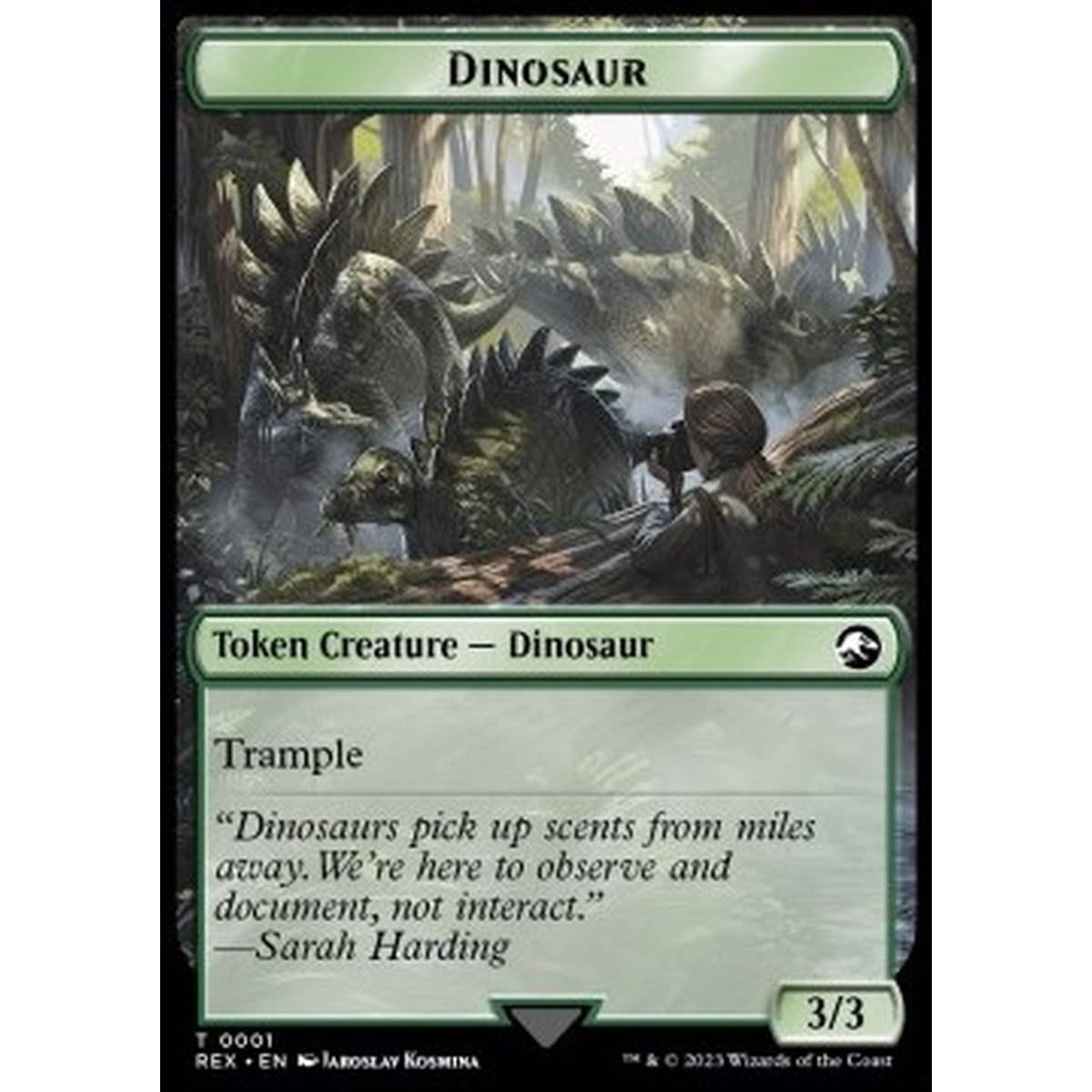 Dinosaur Token (Green 3/3 Trample) - Dinosaur Token (Green 3/3 Trample) - [TLCI] [NM]