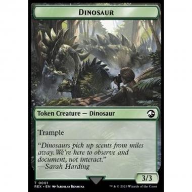 Dinosaur Token (Green 3/3 Trample) - Dinosaur Token (Green 3/3 Trample) - [TLCI] [NM]