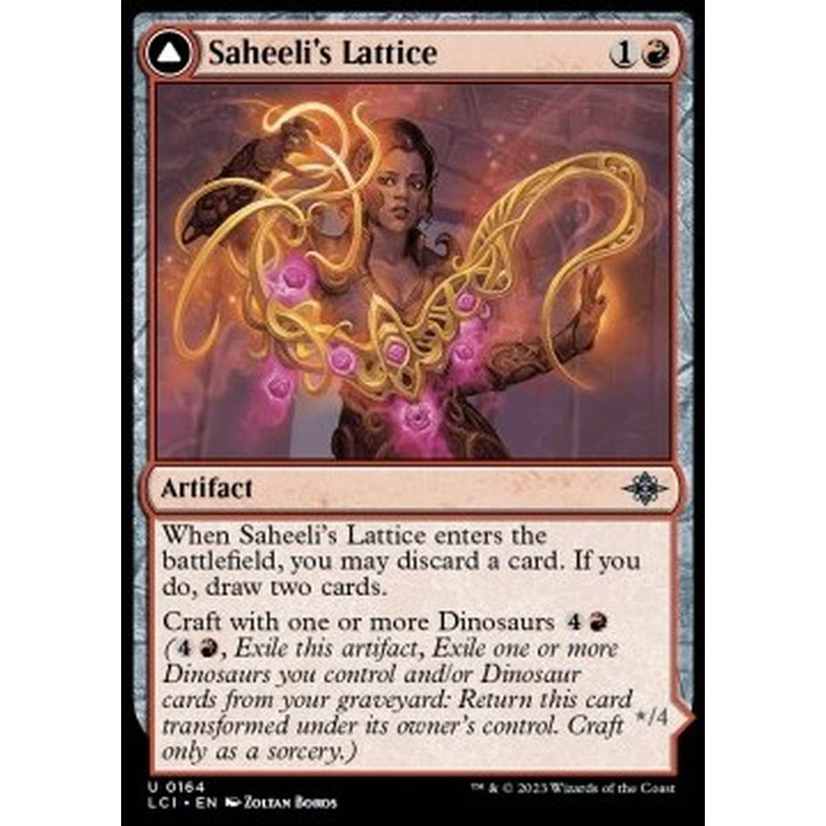 Saheeli's Lattice // Mastercraft Raptor - Saheeli's Lattice // Mastercraft Raptor - [LCI] [NM] [Foil]