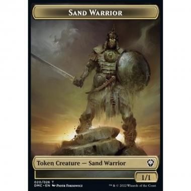 Sand Warrior Token (RGW 1/1) // Soldier Token (W 1/1) - Sand Warrior Token (RGW 1/1) // Soldier Token (W 1/1) - [XDMU] [NM] [Foil]