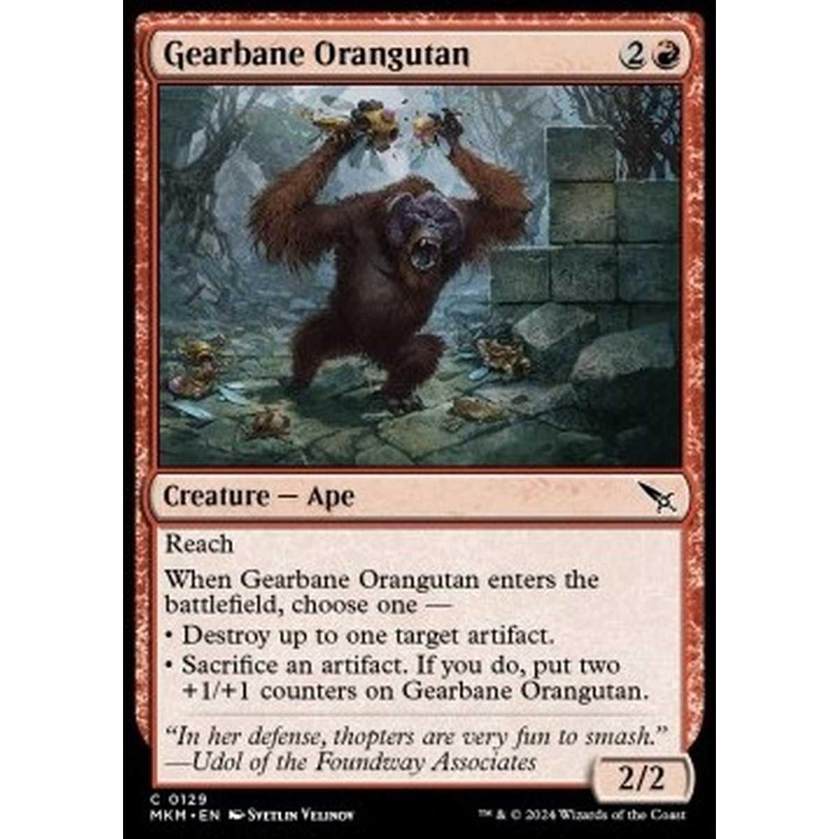 Gearbane Orangutan - Gearbane Orangutan - [MKM] [NM] [Foil]