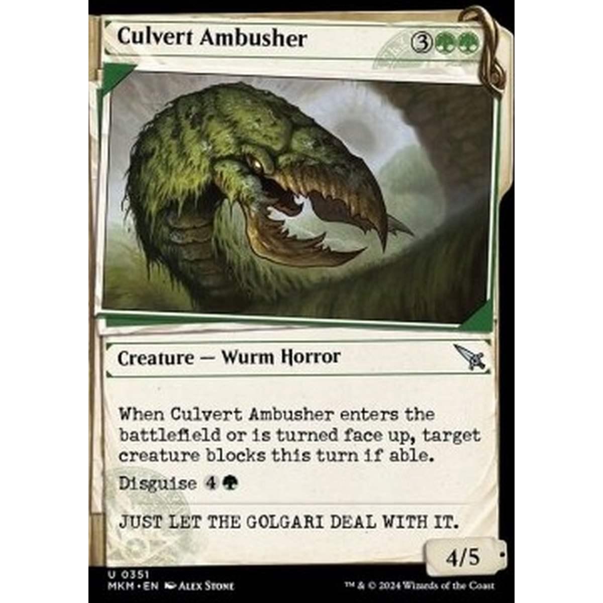 Culvert Ambusher - Culvert Ambusher - [XMKM] [NM] [Foil]