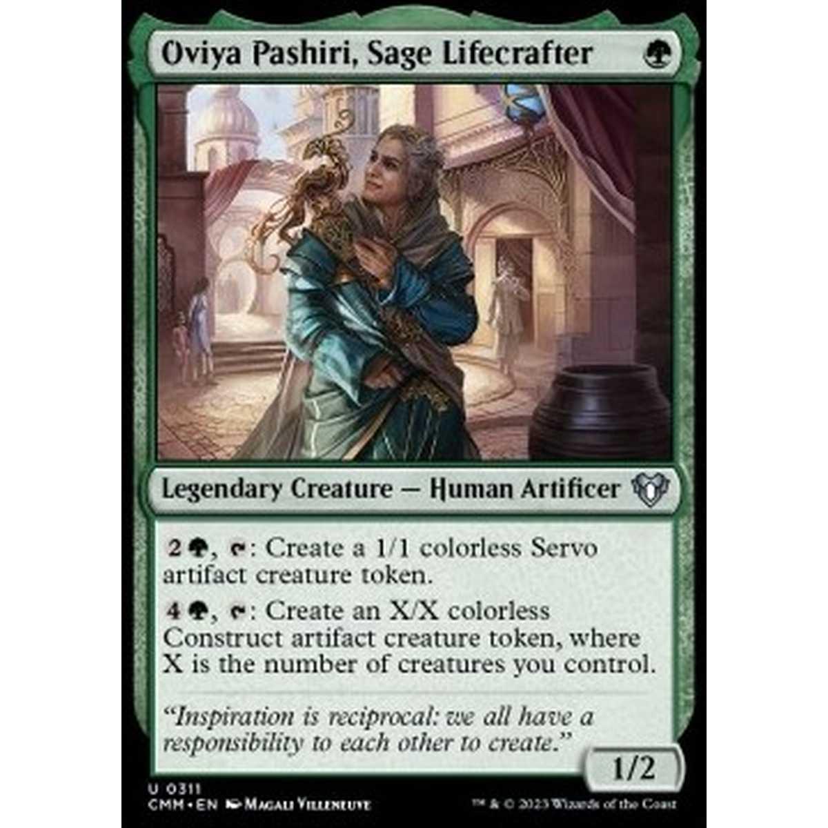 Oviya Pashiri, Sage Lifecrafter - Oviya Pashiri, Sage Lifecrafter - [CMM] [NM] [Foil]