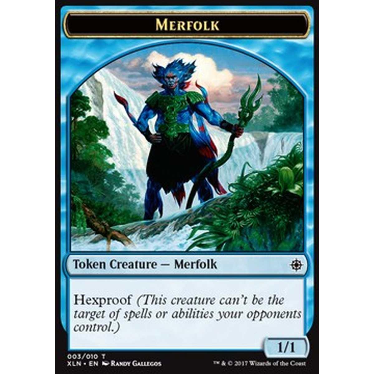 Merfolk Token (Blue 1/1 Hexproof) - Merfolk Token (Blue 1/1 Hexproof) - [XLN] [NM]
