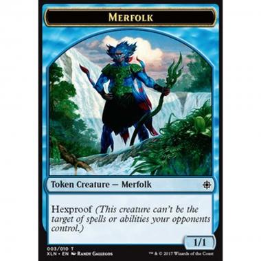 Merfolk Token (Blue 1/1 Hexproof) - Merfolk Token (Blue 1/1 Hexproof) - [XLN] [NM]