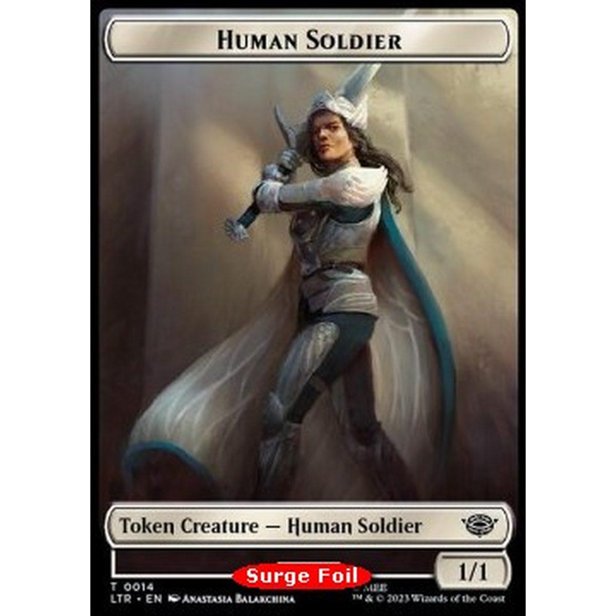 Human Soldier Token (W 1/1) // Food Token (V.2) - Human Soldier Token (W 1/1) // Food Token (V.2) - [LTRH] [NM] [Foil]
