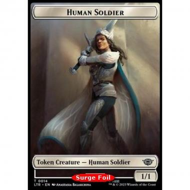 Human Soldier Token (W 1/1) // Food Token (V.2) - Human Soldier Token (W 1/1) // Food Token (V.2) - [LTRH] [NM] [Foil]