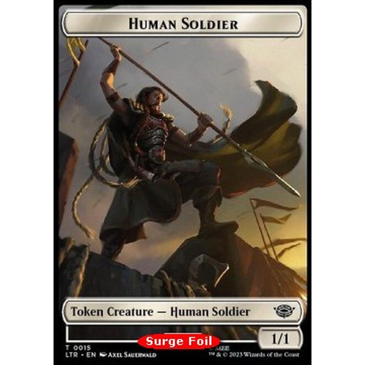 Human Soldier Token (W 1/1) // Food Token (V.5) - Human Soldier Token (W 1/1) // Food Token (V.5) - [LTRH] [NM] [Foil]
