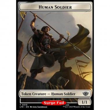 Human Soldier Token (W 1/1) // Food Token (V.5) - Human Soldier Token (W 1/1) // Food Token (V.5) - [LTRH] [NM] [Foil]