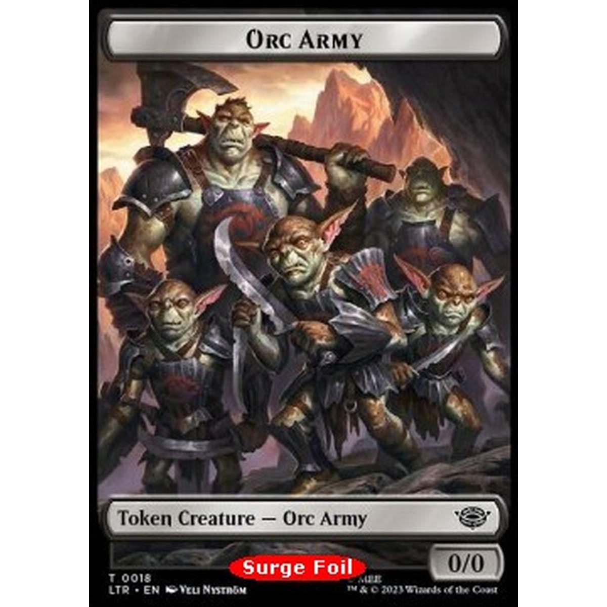 Orc Army Token (B 0/0) // Food Token (V.2) - Orc Army Token (B 0/0) // Food Token (V.2) - [LTRH] [NM] [Foil]