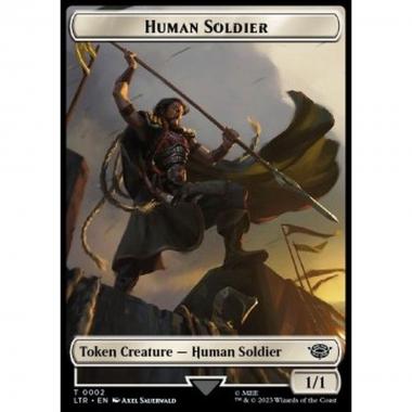 Human Soldier Token (W 1/1) // Food Token (V.5) - Human Soldier Token (W 1/1) // Food Token (V.5) - [XLTR] [NM] [Foil]