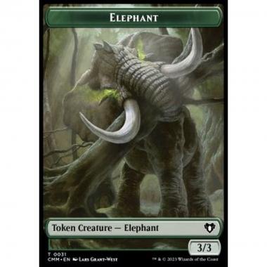 Elephant Token (G 3/3) // Clue Token - Elephant Token (G 3/3) // Clue Token - [XCMM] [NM] [Foil]