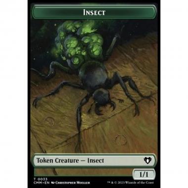 Insect Token (G 1/1) // Eldrazi Spawn Token (C 0/1) - Insect Token (G 1/1) // Eldrazi Spawn Token (C 0/1) - [XCMM] [NM] [Foil]