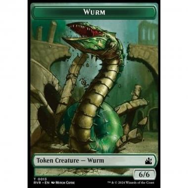 Wurm Token (G 6/6) // Elf Knight Token (GW 2/2) - Wurm Token (G 6/6) // Elf Knight Token (GW 2/2) - [TRVR] [NM] [Foil]