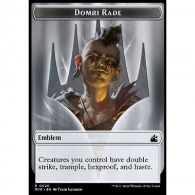 Domri Rade Emblem // Saproling Token (G 1/1) - Domri Rade Emblem // Saproling Token (G 1/1) - [TRVR] [NM] [Foil]