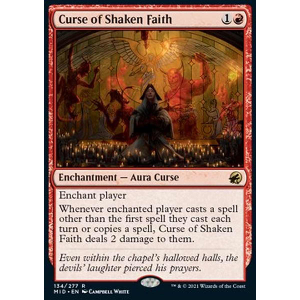 Curse of Shaken Faith - Maledizione della Fede Incrinata - [MID] [NM]