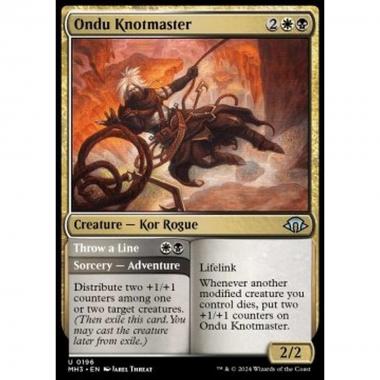 Ondu Knotmaster // Throw a Line - Ondu Knotmaster // Throw a Line - [MH3] [NM] [Foil]
