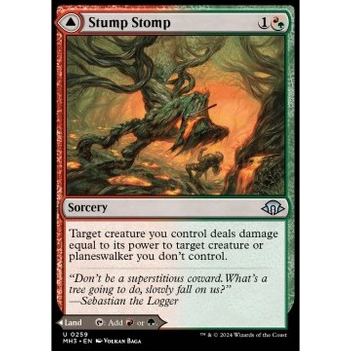 Stump Stomp // Burnwillow Clearing - Stump Stomp // Burnwillow Clearing - [MH3] [NM] [Foil]